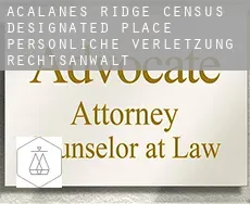 Acalanes Ridge persönliche verletzung rechtsanwalt