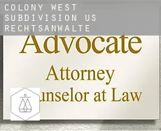 Colony West Subdivision - Numbers 13, 14 and 15  rechtsanwälte