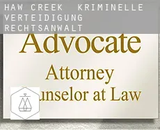 Haw Creek  kriminelle verteidigung rechtsanwalt
