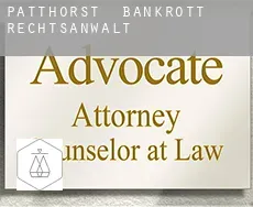 Patthorst  bankrott rechtsanwalt