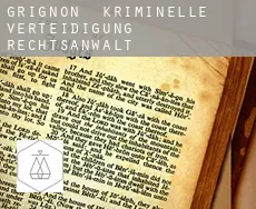Grignon  kriminelle verteidigung rechtsanwalt