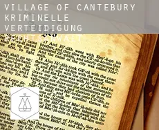 Village of Cantebury  kriminelle verteidigung rechtsanwalt
