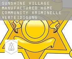 Sunshine Village Manufactured Home Community kriminelle verteidigung rechtsanwalt