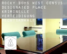 Rocky Boys West kriminelle verteidigung rechtsanwalt
