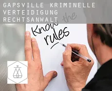 Gapsville  kriminelle verteidigung rechtsanwalt