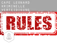 Cape Leonard  kriminelle verteidigung rechtsanwalt