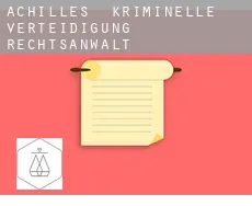 Achilles  kriminelle verteidigung rechtsanwalt