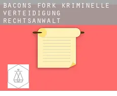 Bacons Fork  kriminelle verteidigung rechtsanwalt