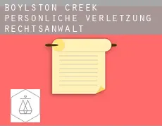 Boylston Creek  persönliche verletzung rechtsanwalt