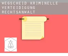 Wegscheid  kriminelle verteidigung rechtsanwalt